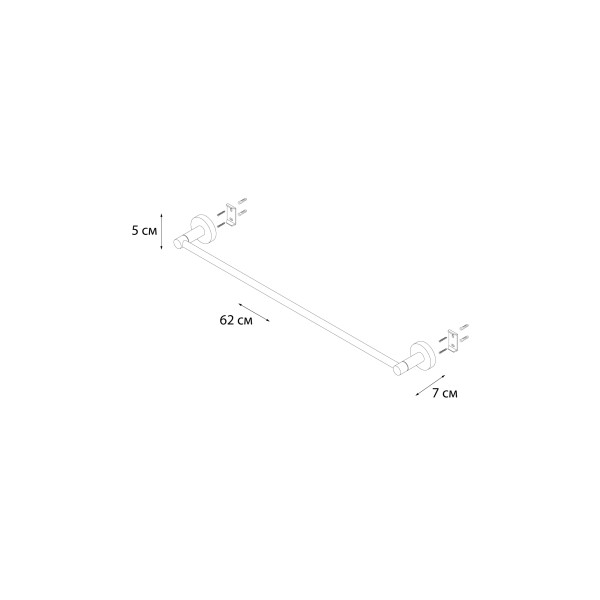 Fixsen MODERN FX-51501 Полотенцедержатель трубчатый (60 см.)