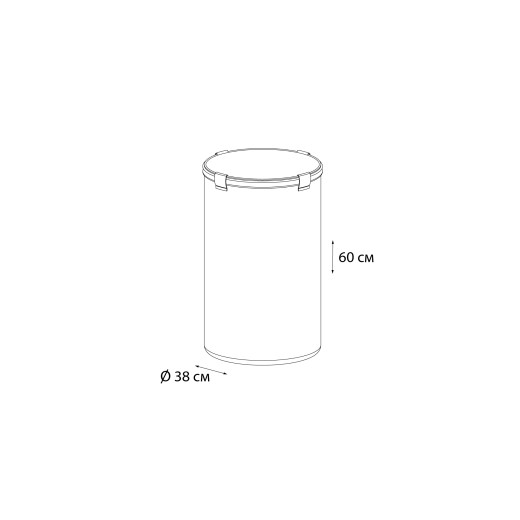 Fixsen FX-1033B Корзина для белья на завязках белая