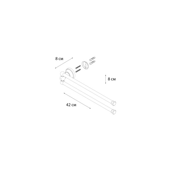 Fixsen BOGEMA FX-78502A Полотенцедержатель рога 2-ой