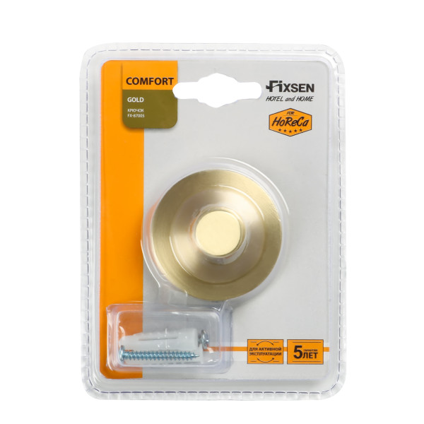 Fixsen COMFORT GOLD FX-87005 Крючок одинарный, золото-сатин