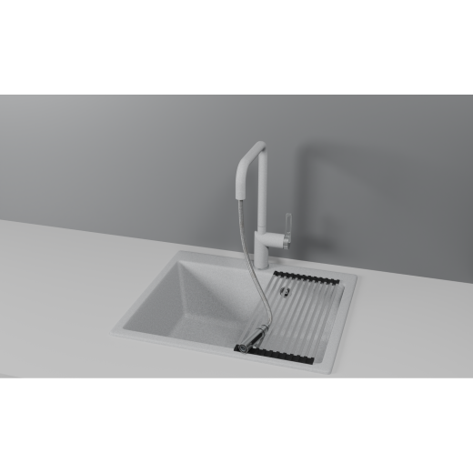 Смеситель Granula GR-8173 базальт с выдвижным изливом