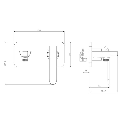 Смеситель Lemark Melange LM4919CW с гигиеническим душем, встраиваемый, хром/белый