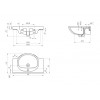 Раковина Cersanit мебельная ERICA 70 1 отв.