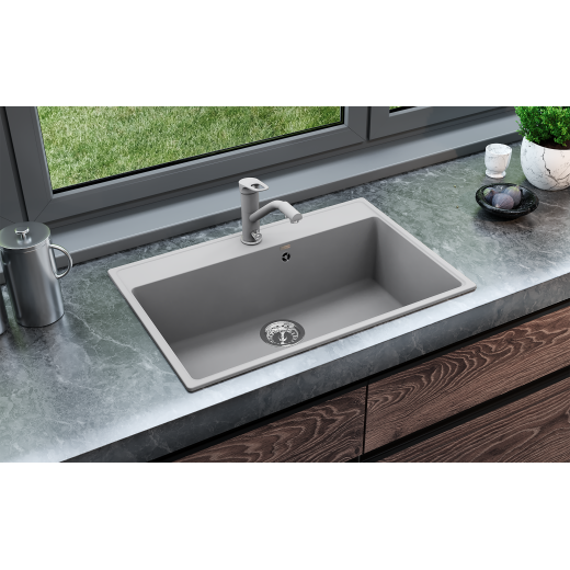 Мойка кухонная ULGRAN Quartz Forte 760-01, жасмин