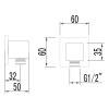 Подключение для душевого шланга Lemark LM4583C для LM4522C, LM4529C, LM7842C, LM7849C, хром