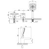 Смеситель встраиваемый Lemark Status LM4445C на 3 отверстия