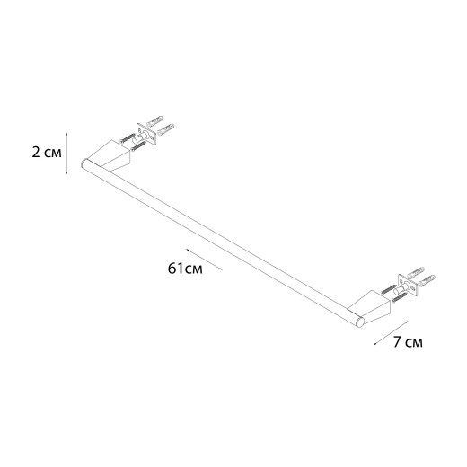 Fixsen TREND GOLD FX-99001 Полотенцедержатель трубчатый, золото-сатин