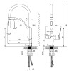 Смеситель Lemark Comfort LM3074C для кухни, с гибким изливом, с подключ. к фильтру питьевой воды, хр