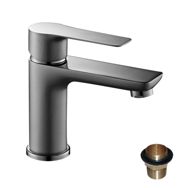 Смеситель Rossinka RS35-11PC для умывальника монолитный одноручный (35мм), перламутр/хром