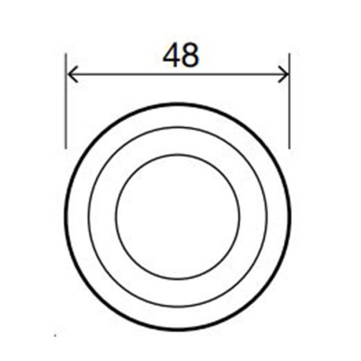 Кнопка пневматическая одинарнаяя OLI Sphera +, пластик, хром глянец