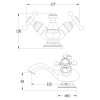 Смеситель Lemark Jasmine LM6646B для умывальника монолитный, бронза