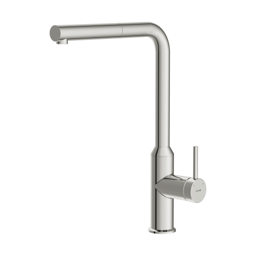 Смеситель Cersanit для кухни FLAVIS однорычажный с выдвижным изливом, хром