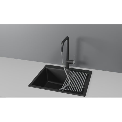 Смеситель Granula GR-8173 турмалин с выдвижным изливом