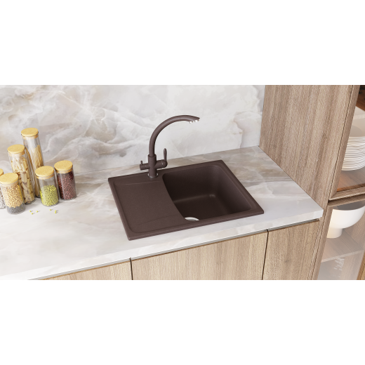 Мойка кухонная Ulgran U-201-302, песочный