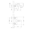 Смеситель Lemark Evitta LM0514C для ванны, с коротким изливом, дивертор с кер. пласт, хром