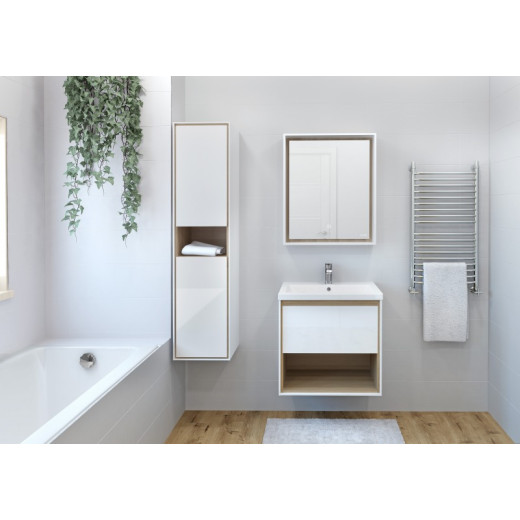 Зеркало Cersanit LOUNA 60 с подсветкой прямоугольное универсальная белый