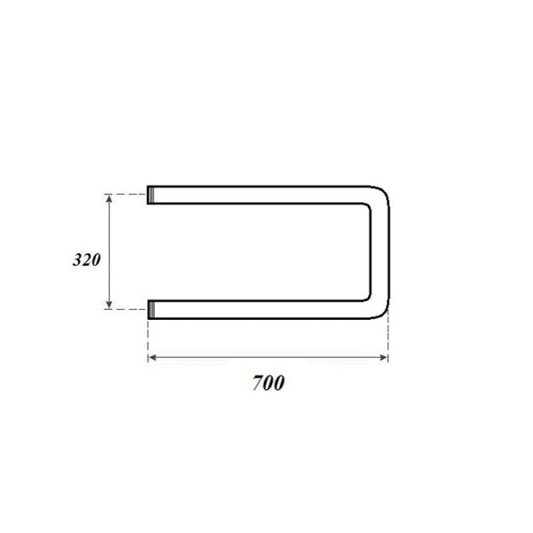 Полотенцесушитель водяной Point PN35337 320x700 П-образный (1"), хром