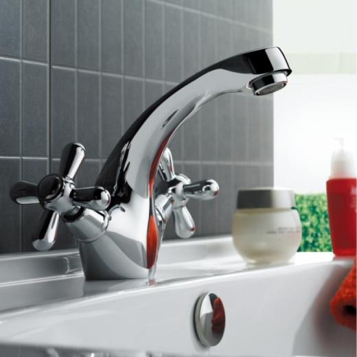 Смеситель для раковины HAIBA HB1025, латунь, хром