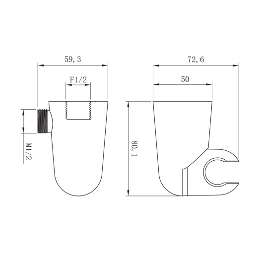 Крепление настенное для лейки Lemark LM8099C