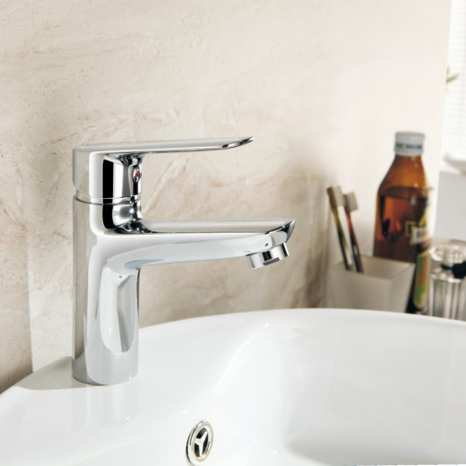 Смеситель для раковины HAIBA HB10506, латунь, хром