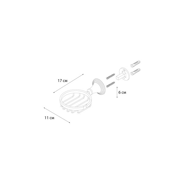 Fixsen LUKSOR FX-71609B Мыльница решетка