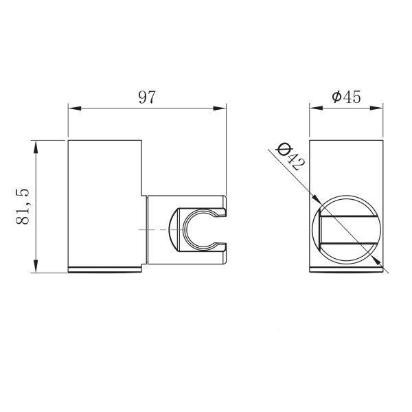 Настенное крепление для лейки Lemark LM8081C