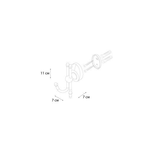 Fixsen EUROPA FX-21805B Крючок двойной