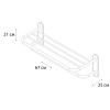 Fixsen НOTEL FX-31015B Полка для полотенец 66см, черный