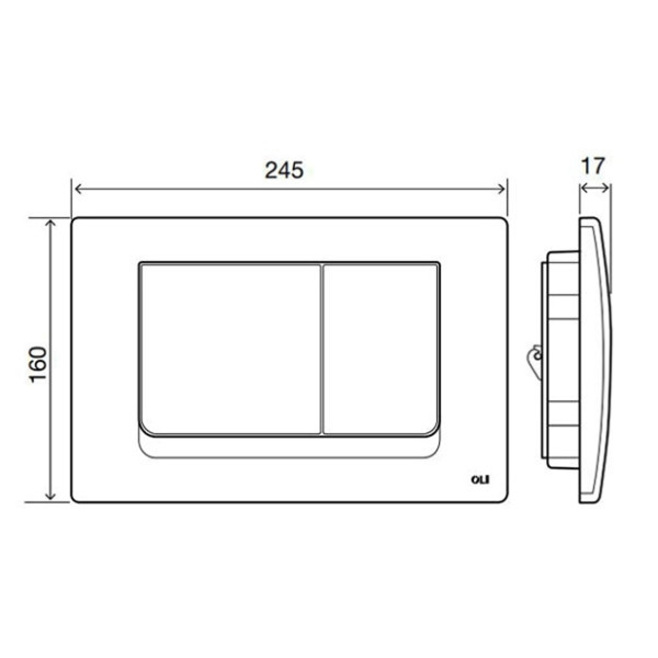 Комплект: Инсталляция OLI 120 ECO Sanitarblock mechanic+Панель слива RIA хр. гл., Комплекты (инсталл