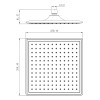 Душевая лейка верхняя Lemark LM8036C 1-функциональная, квадратная 250х250 мм, хром