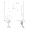 Смеситель Rossinka Z35-28 для кухни