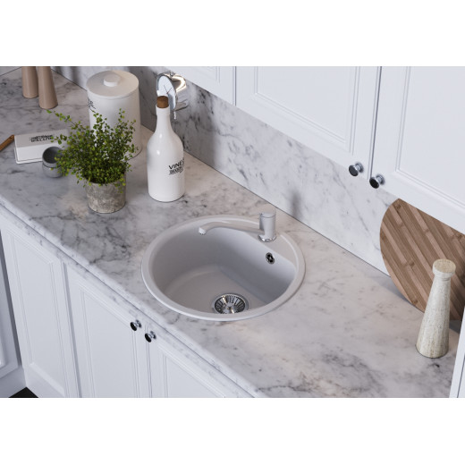 Мойка кухонная Polygran  Quartz Bond 480, Саванна, арт.856431