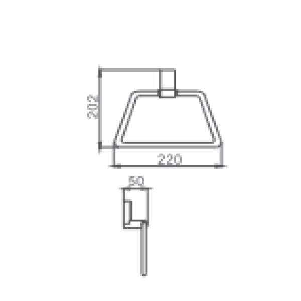 Держатель для полотенец HAIBA HB8804, хром