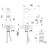 Смеситель Lemark Villa LM4806C для умывальника монолитный с донным клапаном клик-клак, хром