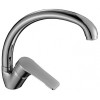 Смеситель Decoroom DR39021 одноручный для кухни с высоким повортным изливом, хром