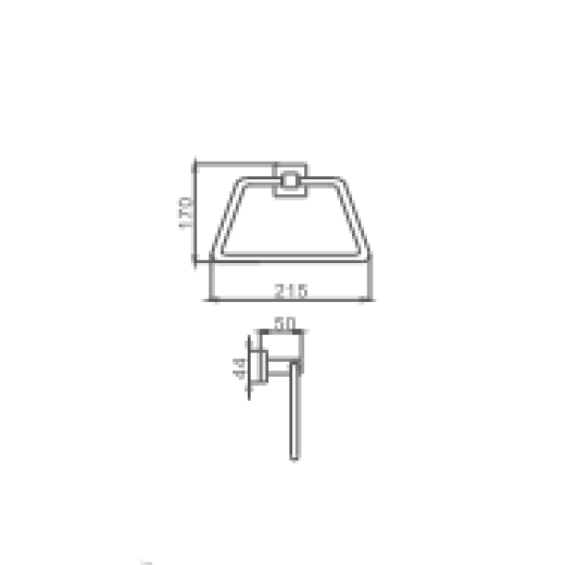 Держатель для полотенец HAIBA HB8604, хром