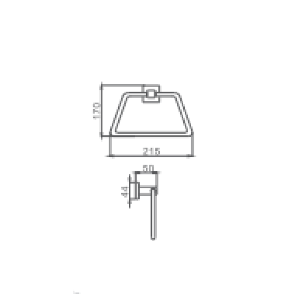 Держатель для полотенец HAIBA HB8604, хром