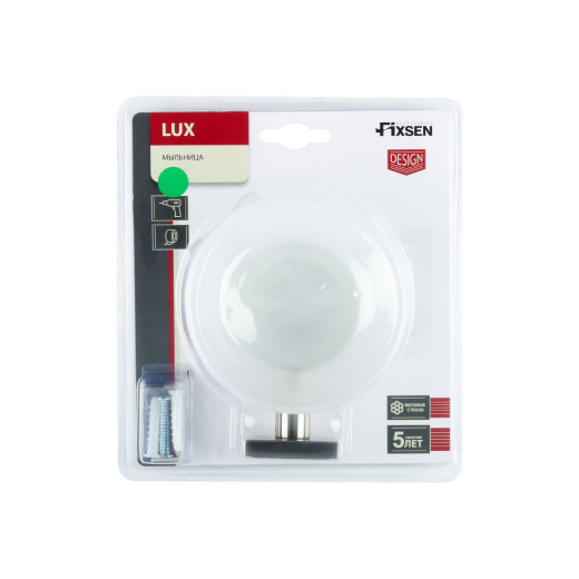 Fixsen LUX SATIN FX-16008 Мыльница стеклянная, сатин