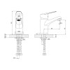 Смеситель Lemark Partner LM6506C для умывальника одноручный, монолитный, хром