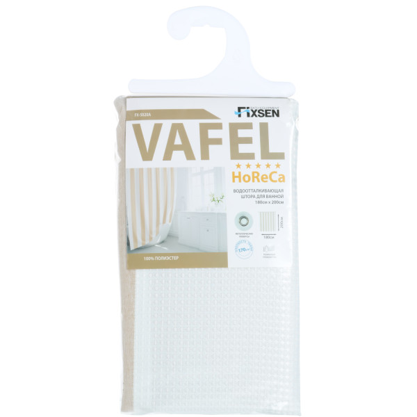 Fixsen VAFEL FX-5020A Штора для ванной, бежевый