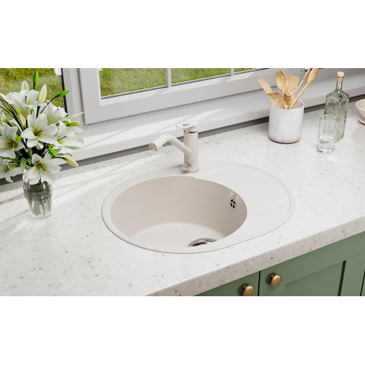 Мойка кухонная ULGRAN Quartz Nora 585-01, жасмин