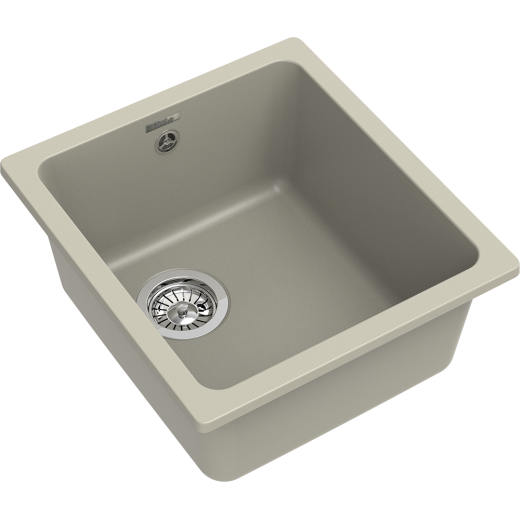 Кухонная мойка RIVELATO BERKANA 35 подст.монтаж 1-чаш 415*455 topazio