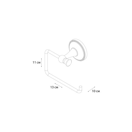 Grampus GR-9510B Бумагодержатель без крышки ALFA