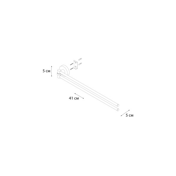 Fixsen MODERN FX-51502A Полотенцедержатель рога 2-ой