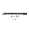 Шланг HAIBA HB40 в двойной оплетке, хром  (150см)