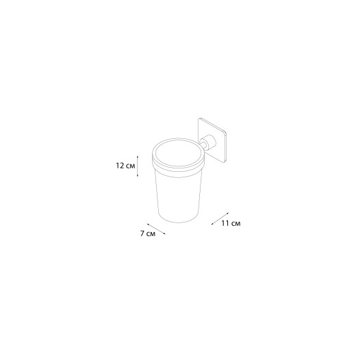 Fixsen SQUARE FX-93106 Подстаканник одинарный