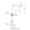 Смеситель EWIGSTEIN для кухни Боковой с выдвижной лейкой D-40 mm (серый металлик)