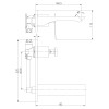 Смеситель Lemark Contest LM5826CW для умывальника встраиваемый, хром/белый