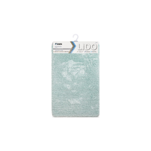 Коврик для ванной Fixsen Lido FX-3002T, бирюзовый, 50х80 см