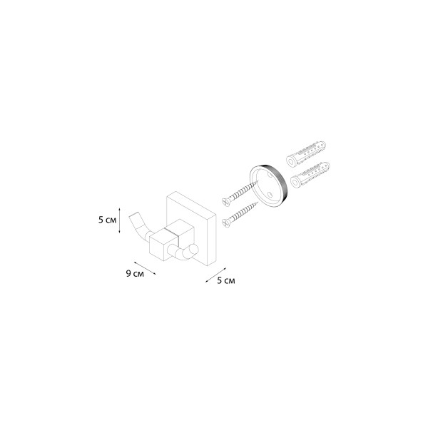 Fixsen METRA FX-11105A Крючок двойной